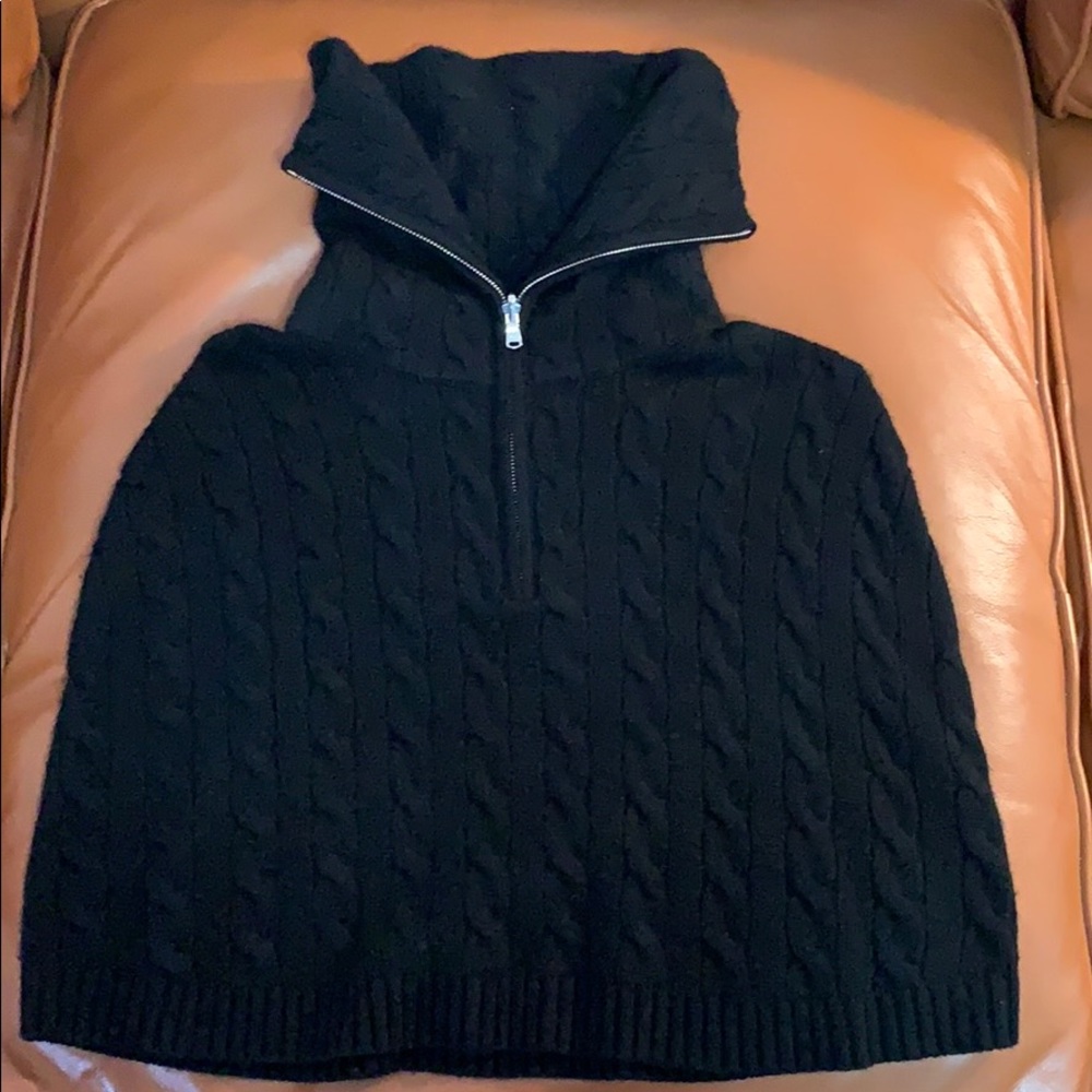 Ralph Lauren medium black label cashmere caplet - Picture 2 of 6